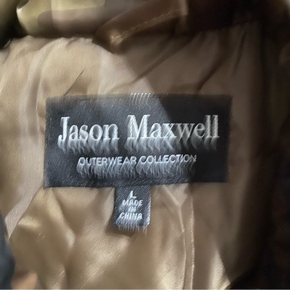 Jason Maxwell Quilted Camo Vest Outdoor Wear Zip Closure - Picture 5 of 6
